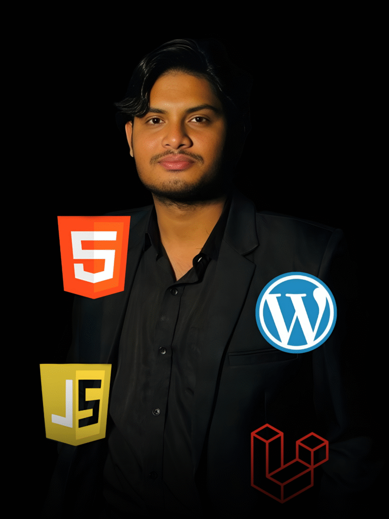 Yeasin Riaz with web technology logos